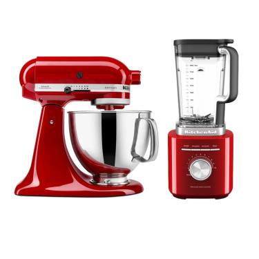 Imagem de Combo Liquidificador Pure Power 2 L E Batedeira Stand Mixer Artisan - Empire Red 220V