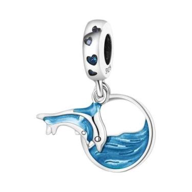 Imagem de Berloques De Prata 925 Com Formato De Golfinho, Caranguejo, Barco E Pr