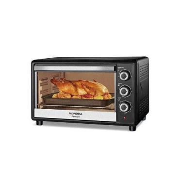 Imagem de Forno Elétrico Mondial 42L FRN-42-B Family II 1600W, Preto com inox, 2