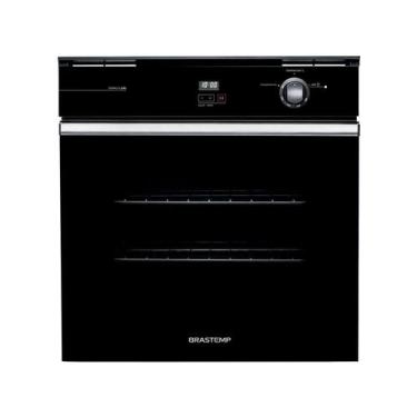 Imagem de Forno a Gás Brastemp 78 Litros de Embutir BOA84AE, Preto, 220V