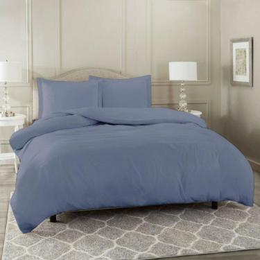 Imagem de Kit capa de edredom 400 fios microfibra casal 2,20 x 2,40 com zíper + 