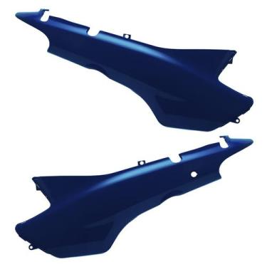 Imagem de Tampa Lateral Moto Honda Biz 100 1998 À 2005 Cromo Forte, AZUL ITAPARI