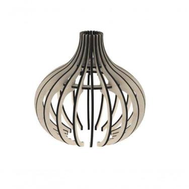 Imagem de Luminária Teto Tipo Pendente Diana Mdf - Completa Cor: Mdf Cru - LENOB