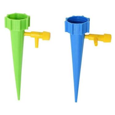 Imagem de Kit Com 12 Gotejador Irrigador Acoplável Garrafa Pet Plantas - NS, Azu