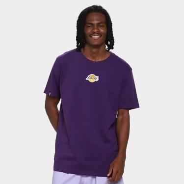 Imagem de Camiseta NBA Los Angeles Lakers Mitchell & Ness Rubber Masculina-Masculino