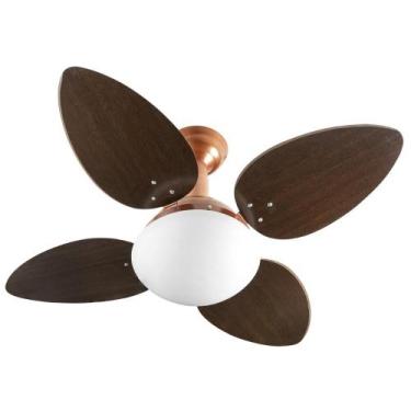 Imagem de Ventilador De Teto Venti-Delta Jet 4 Pás Marrom/Cobre, 110V
