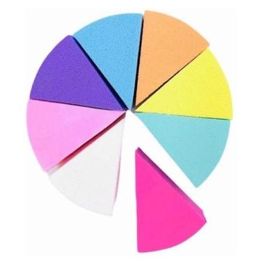 Imagem de Esponja para maquiagem - Queijinho com 8 uni - Vício Makeup Store 