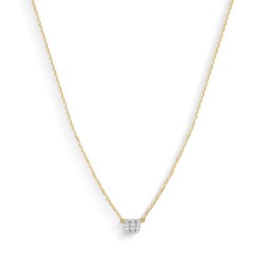 Imagem de Colar de Ouro 18k com 7,5 pontos de Diamantes - Safira, Único