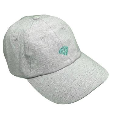 Imagem de Boné Diamond Aba Curva Micro Brilliant Dad Hat Cinza, Único, Cinza cla