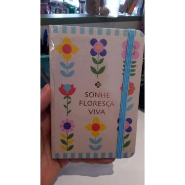 Imagem de Caderneta a7 miolo pautado floral grafico fina ideia