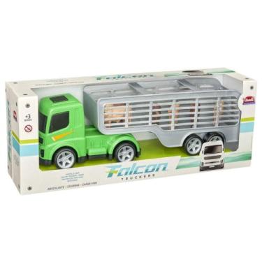 Imagem de Caminhão Carreta Falcon Truckers Carga Viva - - Usual Brinquedos