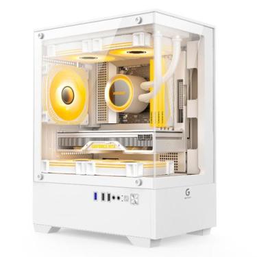 Imagem de Gabinete Gamer Brx, Tower, 3 Fans, Micro-ATX, Mini-ATX, Branco - R31W