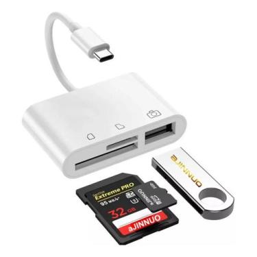Imagem de Leitor Cartão Memória Adaptador Usb-c Otg Usb 3.0 Tf Sd Cf - WS