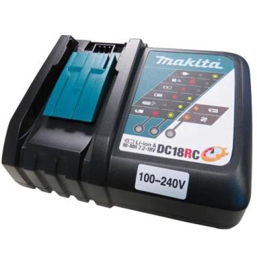 Imagem de Carregador de bateria 18v dc18rc bivolt - 197522-0 - makita, Bivolt