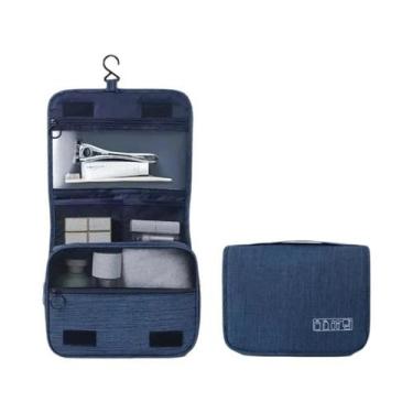 Imagem de Bolsa De Cosméticos De Viagem Unissex Com Separação De Seco E Molhado,