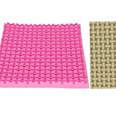 Imagem de Confeitaria dos moldes, F444 MOLDE DE SILICONE TEXTURA PALHA CONFEITARIA BISCUIT