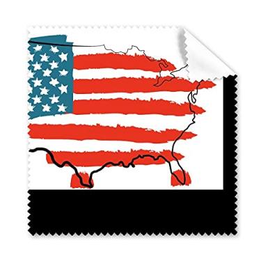 Imagem de Pano de limpeza de tela de telefone com mapa da bandeira dos Estados Unidos 5 peças