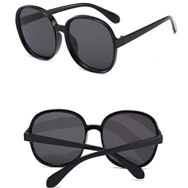 Imagem de Round Frame Sunglasses Women Retro Brown Black Oversized Lady Sun Glasses Female Fashion Outdoor Driving,1,China