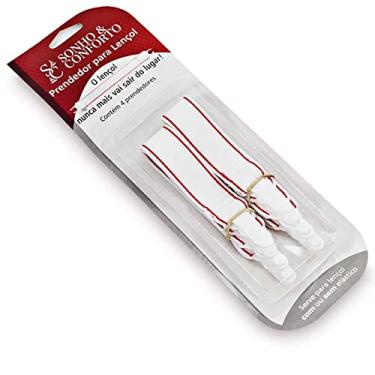 Imagem de Kit Prendedor Para Lençol Com Ou Sem Elástico Rápido E Prático Sonho e Conforto