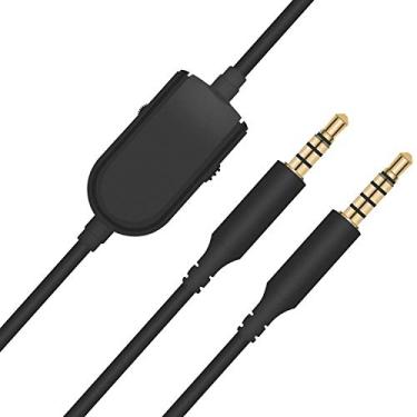 Imagem de A10 A40 Fone de ouvido para jogos, cabo de conversação de áudio embutido com controle de volume compatível com Astro A10 A40 A30 A50 Xbox One Play Station PS4 PC Smartphone com conector de 3,5 mm