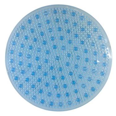 Imagem de Tapete De Box Antiderrapante Aqua-Spa Redondo Azul Cristal - Komlog