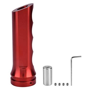 Imagem de Capa de freio de mão, Fydn 16 mm Auto Alumínio Universal Mangueira de mão Decoração Modifica Capa Acessória para a maioria dos carros (Vermelho)