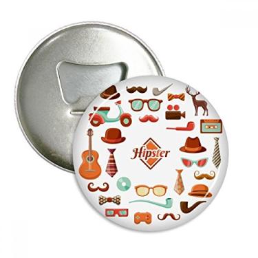 Imagem de Guitarra Music Fresh Food óculos abridor de garrafas ímã de geladeira emblema multifuncional