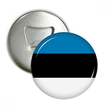 Imagem de Bandeira nacional da Estônia Europa abridor de garrafas ímã de geladeira emblema multifuncional