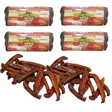 Imagem de Banana Passa Seca Desidratada Natural Sem Açúcar Sem Glúten Sem Conservantes (400g)