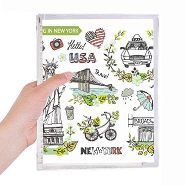 Imagem de Caderno de grafite Spring Liberty New York America com folhas soltas e diário recarregável