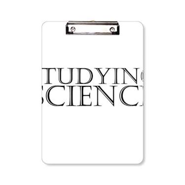 Imagem de Placa de apoio para prancheta Ciência de Estudo de Frases Curtas A4