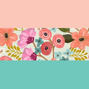 Imagem de Jillson Roberts 54 folhas de papel de seda pacote variado disponível em 6 combinações de cores, floral cigano/rosa/água-marinha