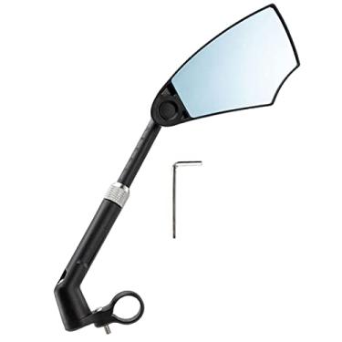 Imagem de Colaxi Guiador de espelho de bicicleta, extremidade do espelho retrovisor de bicicleta, acessórios, espelho de guiador de bicicleta grande para, Direito