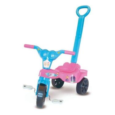 Imagem de Triciclo Infantil Com Empurrador Princesa - Kepler