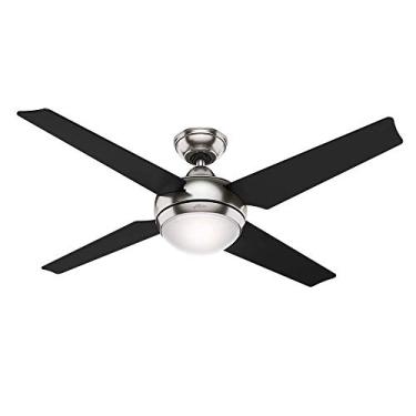 Imagem de Ventilador de Teto Hunter Fan Sonic Preto 4 pás com luminária 220V