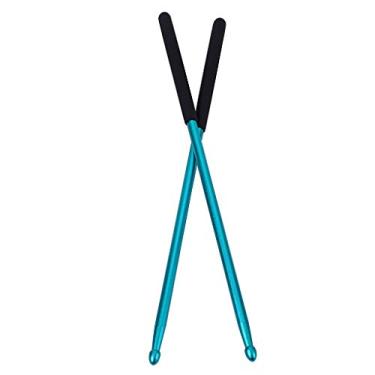 Imagem de Alnicov 1 par de baquetas de bateria de liga de alumínio 5A para jazz Drum Pad Dumb Drum Pad, praticar exercícios de resistência de força