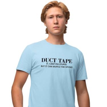 Imagem de Camisa Camiseta Genuine Grit Masculina Estampada Algodão 30.1 Duct Tape - P - Azul Bebe