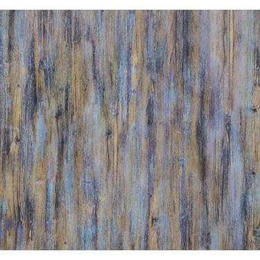 Imagem de CiCiwind Papel de parede de madeira roxo azul papel de contato 393,7" x 17,7" papel de parede autoadesivo removível para paredes cobrindo armários prateleira forro de gaveta papel decorativo vinil filme
