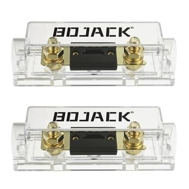 Imagem de BOJACK 2 peças 60A Clear Shell ANL Fuse Holder e 2 peças 60Amp 32 VDC ANL fusíveis para sistema de áudio e vídeo