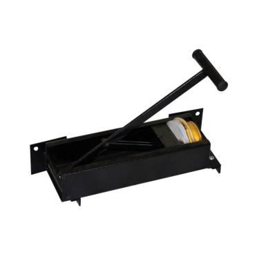 Imagem de Prensador Amassador de Latas e Suporte Chapa de Aço 30x10cm