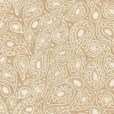 Imagem de Papel de Parede Martha Medeiros Aspecto Têxtil Laranja AI5012