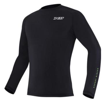 Imagem de Camiseta Climate X11 Preta Segunda Pele Térmica Ciclista Motoqueiro Mo