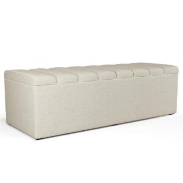 Imagem de Calçadeira Recamier Baú Para Cama De Casal King Dália 195x50 cm W01 Li