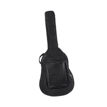 Imagem de YIJU Bolsa para violão acústico Gig Bag, à prova de poeira, portátil, acolchoada, profissional, estojo para violão acústico de 40 polegadas/41 polegadas, Preto