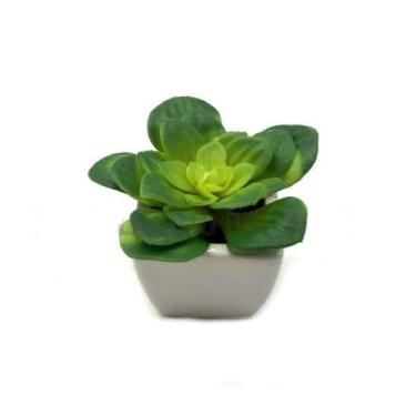 Imagem de Vaso de Cerâmica com Suculenta 10cm - Villagio das Flores - Villaggio 