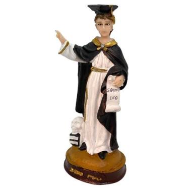 Imagem de Escultura Santo Ivo 15 Cm Em Resina - Justiça - Lua Mística - 100% Ori