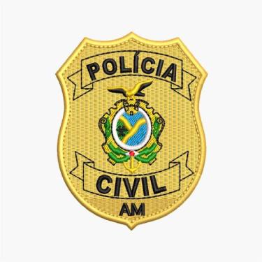 Imagem de Brasão PCAM padrão com tiras autocolantes - Talles Bordados