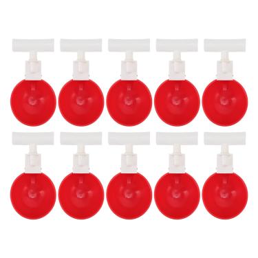 Imagem de Conjunto De 10 Copos Para Beber Frango, Bebedor Automático De água Grande Tigela De Plástico Vermelho, Copos Para Bebedouros Automáticos, Copo Para Beber Aves, Bebedouro Para Aves(6), copo de fra