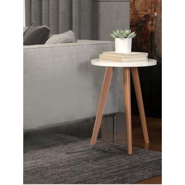 Imagem de Mesinha Lateral Apoia Decorações Livros Plantas E Fotos - Colomi