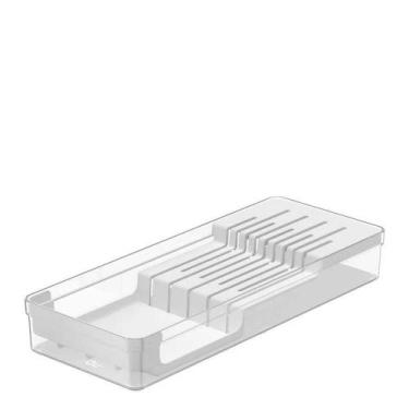 Imagem de Organizador de Facas Clear OU Branco 37,5X15X5,6CM